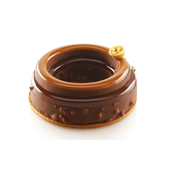l'unique style Moule Silicone 6 Anneaux Ring 79 Ml Silikomart Professional 6