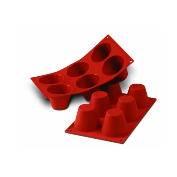 achat pas cher Moule Silicone Babas 7,5 X H 6 Cm (x6) Silikomart 1