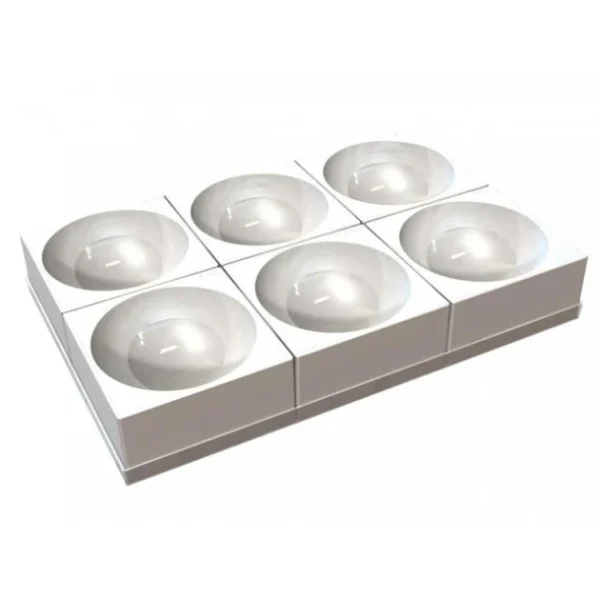 Paiement sécurisé Moule Silicone 6 Demi-Sphères 16 X H 8 Cm Silikomart Professional 1