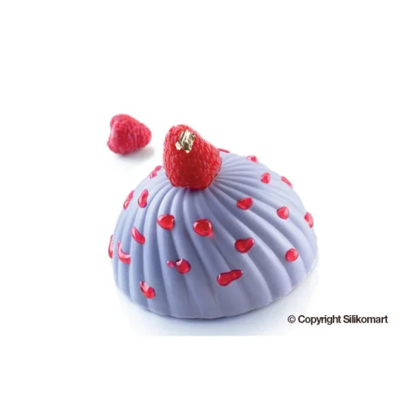 Moule Silicone 6 Demi Sphères Vrillées Ø 75 Mm SilikoMart Professional boutiqued pas cher 3