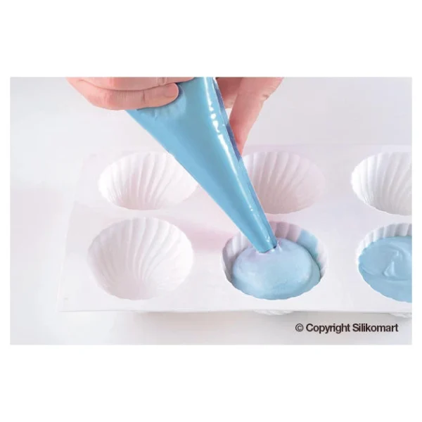 Moule Silicone 6 Demi Sphères Vrillées Ø 75 Mm SilikoMart Professional boutiqued pas cher 4