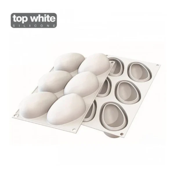 Moule Silicone 6 Mangues 9,3 X 5,7 Cm 130ml SilikoMart Professional vente chaude 4