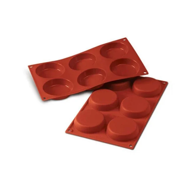 fashion pas cher Moule Silicone Millassons 8 Cm X H 1,8 Cm (x6) Silikomart 1