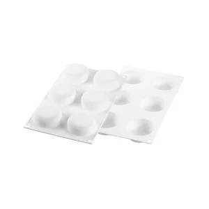 Moule Silicone 6 Minis Moules à Manqué Ø67 X H27 Mm 90ml SilikoMart Professional haute qualité 9