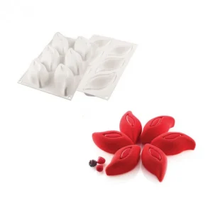Moule Silicone 6 Pétales De Fleurs 11,4 X 5,7 Cm 120ml SilikoMart Professional garantis authentique 9