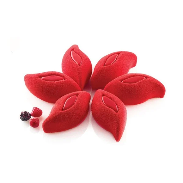 Moule Silicone 6 Pétales De Fleurs 11,4 X 5,7 Cm 120ml SilikoMart Professional garantis authentique 1