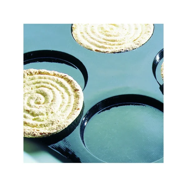 Satisfait ou Remboursé Moule Silicone 6 Ronds 14,5 Cm X H 1,2 Cm Flexipan 1
