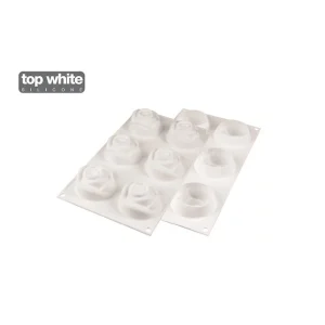 Moule Silicone 6 Roses 7 X 5,5 Cm 143ml SilikoMart Professional site pas cher 9