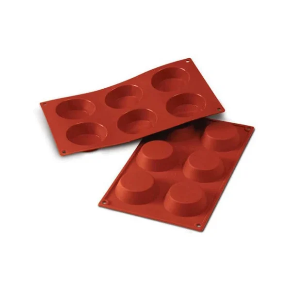 Moule Silicone 6 Tartelettes 7 Cm X H 2 Cm Silikomart en ligne 1