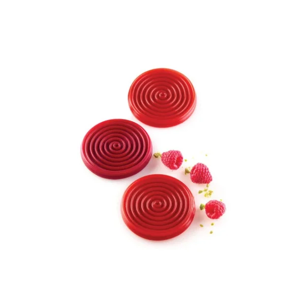 marques pas cher Moule Silicone 6 Tourbillons 28ml Moyen Modèle Silikomart Professional 3