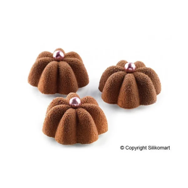 Moule Silicone 77 Mini Charlottes Ø3,5 X H1,5 Cm 8,5ml SilikoMart Professional excellente qualité 3