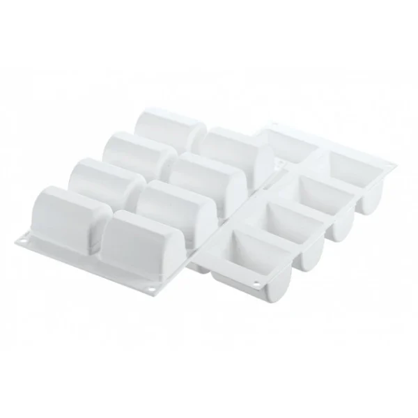 Moule Silicone 8 Bûchettes 7,5 Cm X 5 Cm Silikomart Professional vente pas cher 3