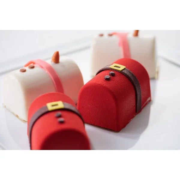 Moule Silicone 8 Bûchettes 7,5 Cm X 5 Cm Silikomart Professional vente pas cher 5