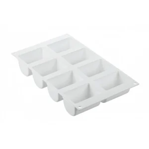 Moule Silicone 8 Bûchettes 7,5 Cm X 5 Cm Silikomart Professional vente pas cher 21