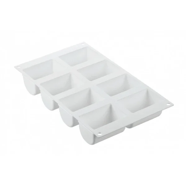 Moule Silicone 8 Bûchettes 7,5 Cm X 5 Cm Silikomart Professional vente pas cher 8