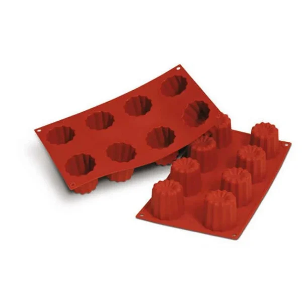 Moule Silicone 8 Cannelés 5,5 Cm X H 5,5 Cm Silikomart magasin en ligne france 1