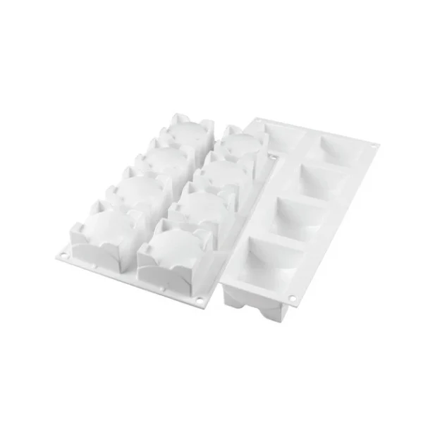 marques pas cher Moule Silicone 8 Carré Sphère 110ml SilikoMart Professional 3
