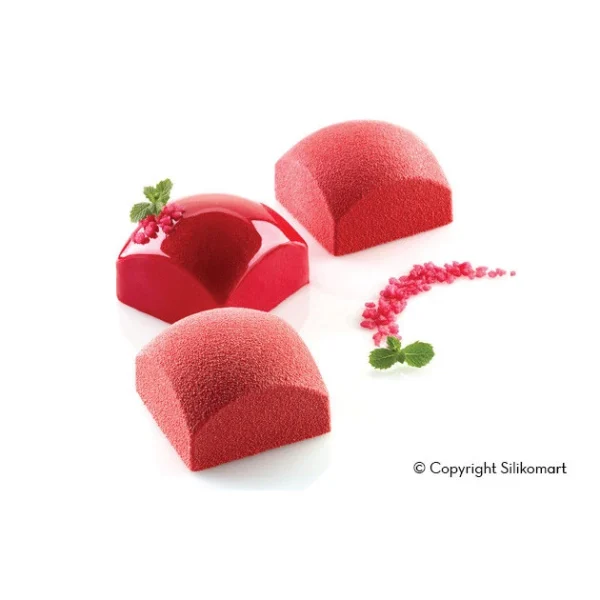marques pas cher Moule Silicone 8 Carré Sphère 110ml SilikoMart Professional 4