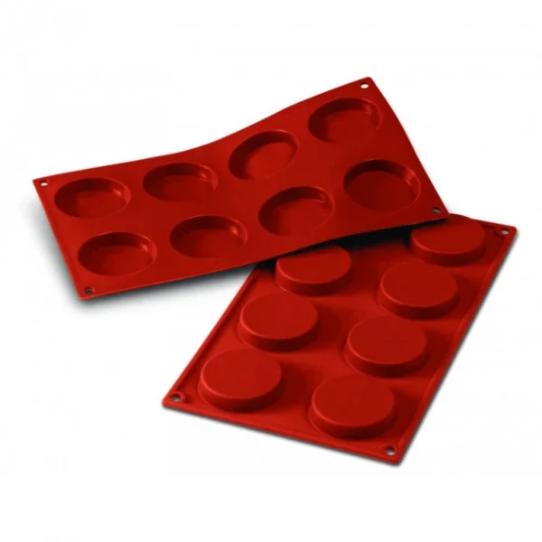 Moule Silicone 8 Florentins 6 Cm X H 1,2 Cm Silikomart Retour Gratuit 1