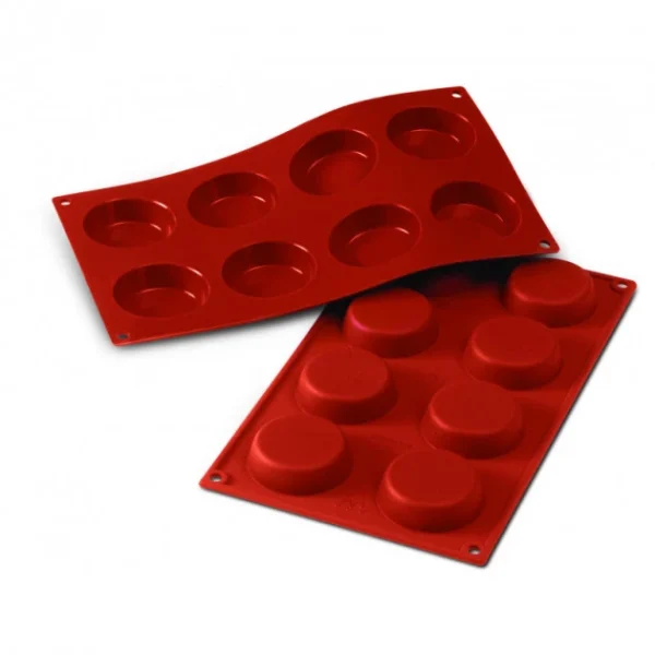 fashion pas cher Moule Silicone Millassons 6 Cm X H 1,7 Cm (x8) Silikomart 1