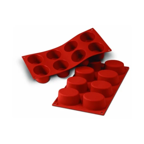 prix de gros Moule Silicone 8 Ovales 7,5 X 5,5 Cm Silikomart 1