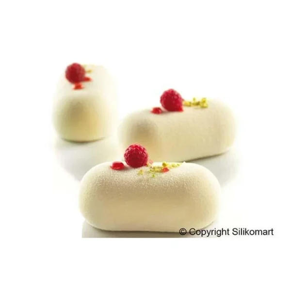 prix abordable Moule Silicone 8 Ovales Bombés 8,2 X 4,3 Cm 81ml SilikoMart Professional 3