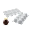 Moule Silicone 8 Truffes Ø 6,2 Cm Silikomart Professional Meilleur Prix 25