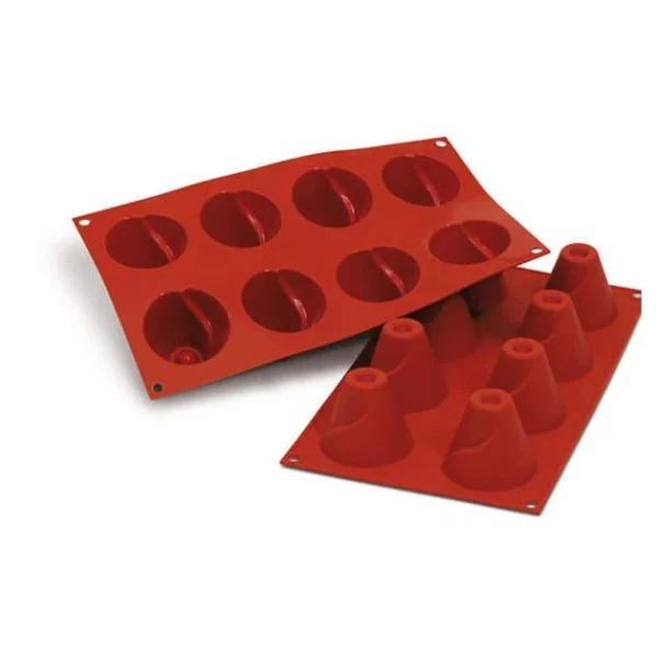 Moule Silicone Volcan Ø 6,3 Cm X H 5,2 Cm (x8) Silikomart Authentic Original licence 1