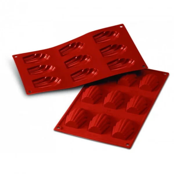 Moule Silicone 9 Madeleines 6,8 X 4,5 Cm Silikomart boutique paris 1