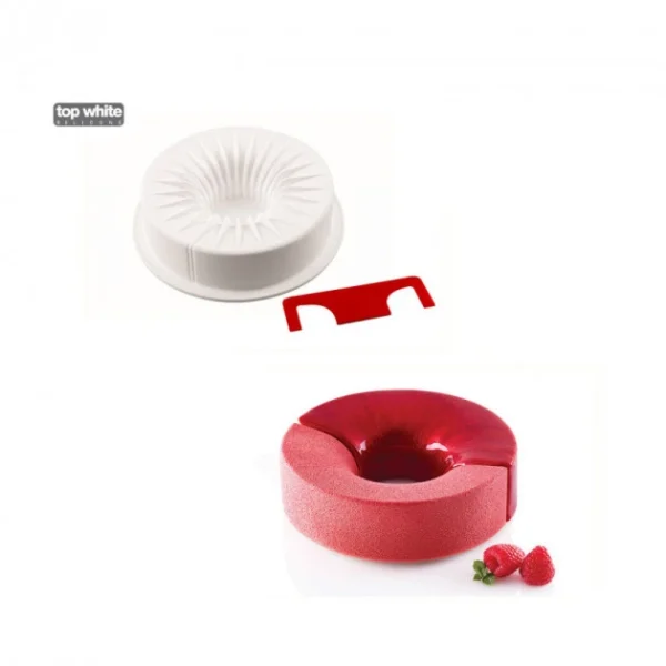 de garantie authentique Moule Silicone à Savarin Incontro Ø160 Mm Silikomart 1