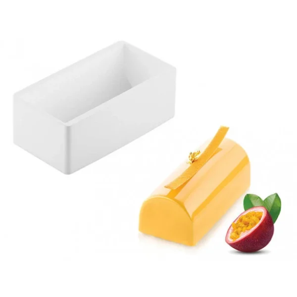 économies garanties Moule Silicone Bûche 18 X 8 Cm X H 6,5 Cm Silikomart Professional 1