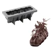 de garantie authentique Moule Silicone Bûche Anémone 25 X 9 Cm X H 8,5 Cm Pavoni 13