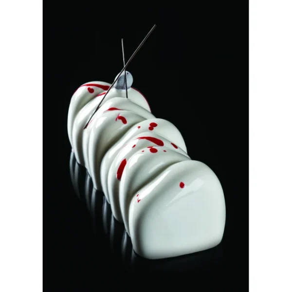 des prix incroyables Moule Silicone Bûche Bilbao 25 X 8,5 Cm X H 7,5 Cm Pavoni 1