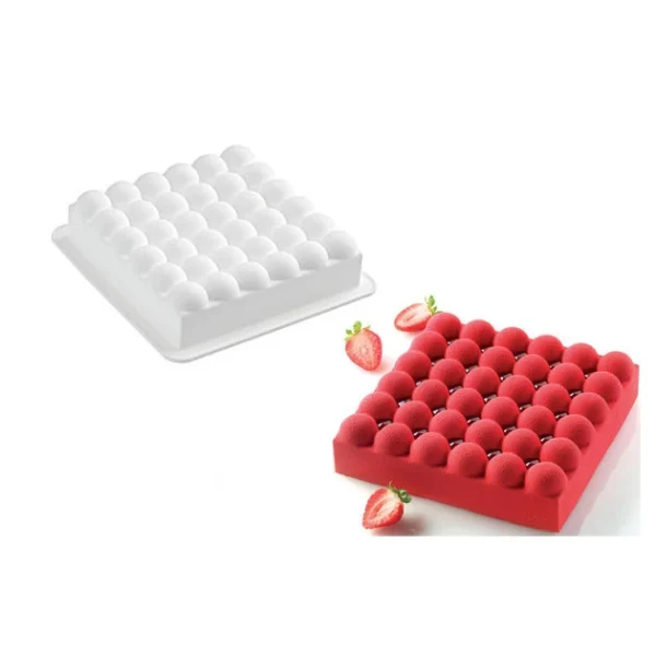 boutiqued en ligne Moule Silicone Carré Bubble Silikomart Professional 1