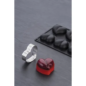 Moule Silicone Coeur 6,5 X 6 Cm X H 2,1 Cm (x8) Pavoflex site pas cher 9