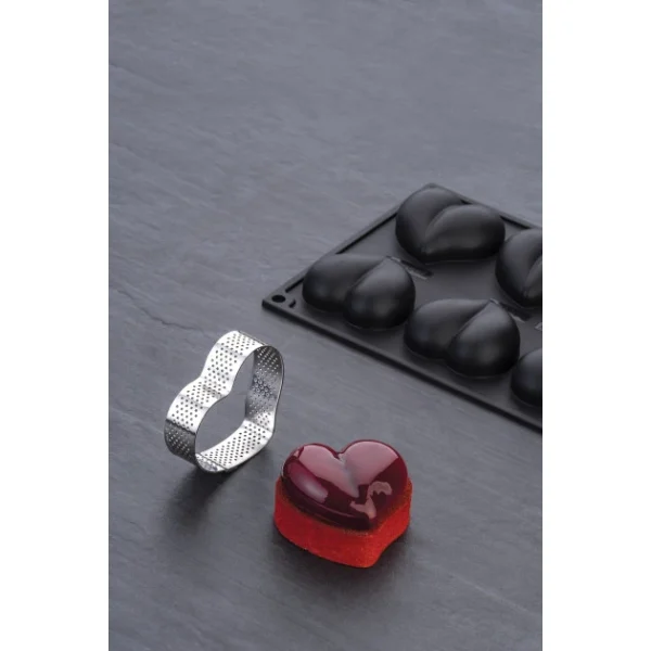 Moule Silicone Coeur 6,5 X 6 Cm X H 2,1 Cm (x8) Pavoflex site pas cher 4