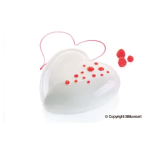 a Prix Discount Moule Silicone Coeur Bombé 170 Mm Silikomart Professional 8