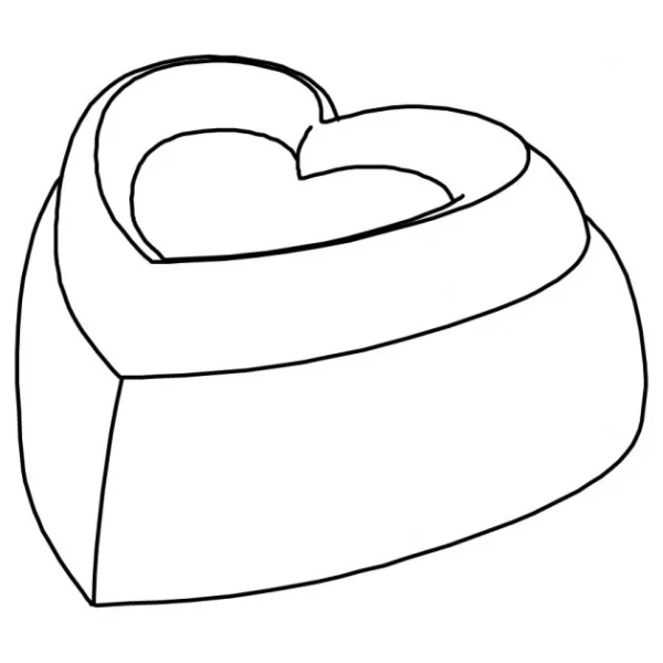 Moule Silicone Coeur Love 7,8 X 7,7 Cm X H 3,4 Cm (x24) Pavoflex pas cher marque 4