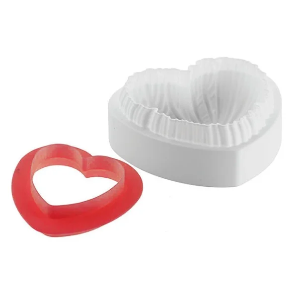 site pas cher Moule Silicone Coeur Lovely 18,2 X 17,3 Cm X H 6,8 Cm Silikomart Professional 3