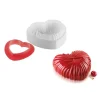 site pas cher Moule Silicone Coeur Lovely 18,2 X 17,3 Cm X H 6,8 Cm Silikomart Professional 5