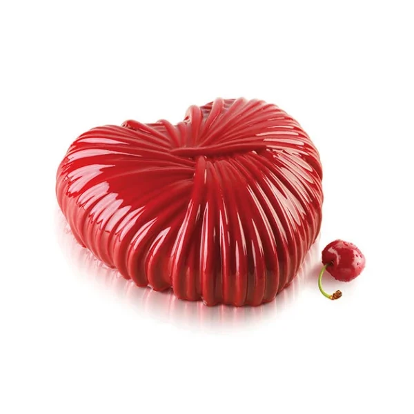 site pas cher Moule Silicone Coeur Lovely 18,2 X 17,3 Cm X H 6,8 Cm Silikomart Professional 4