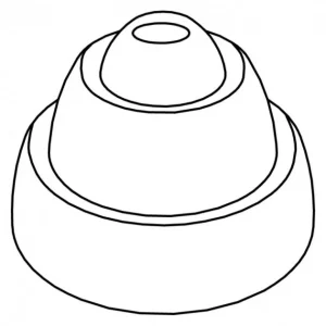 Moule Silicone Cône Anneaux Ø 7 Cm X H 5 Cm (x24) Pavoflex solde en ligne 9