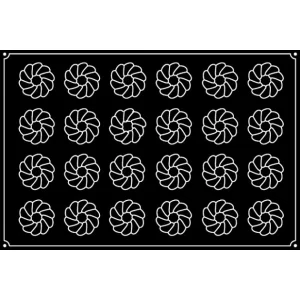Moule Silicone Cône Cannelé Ø 7,5 Cm X H 4,8 Cm (x24) Pavoflex à prix réduits 8