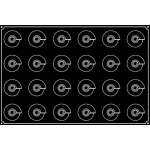 Moule Silicone Cône Ø 6,5 Cm X H 6,5 Cm (x24) Pavoflex magasin france 7