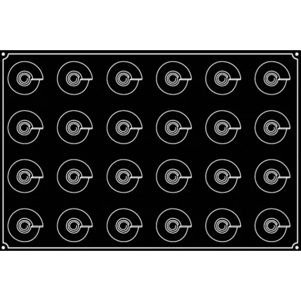 Moule Silicone Cône Ø 6,5 Cm X H 6,5 Cm (x24) Pavoflex magasin france 3