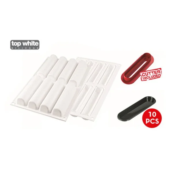 Moule Silicone Cylindre (x8) Silikomart Professional en ligne officielle 3