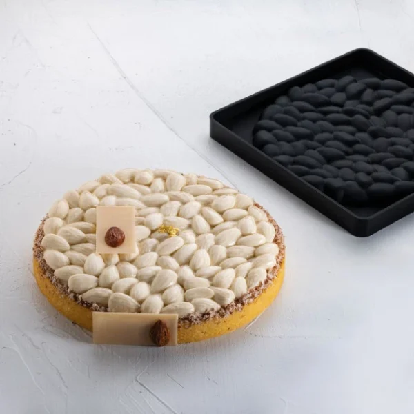 grossiste en ligne Moule Silicone Décor Amandes Ø 18 Cm X H 1,7 Cm Pavoni 1
