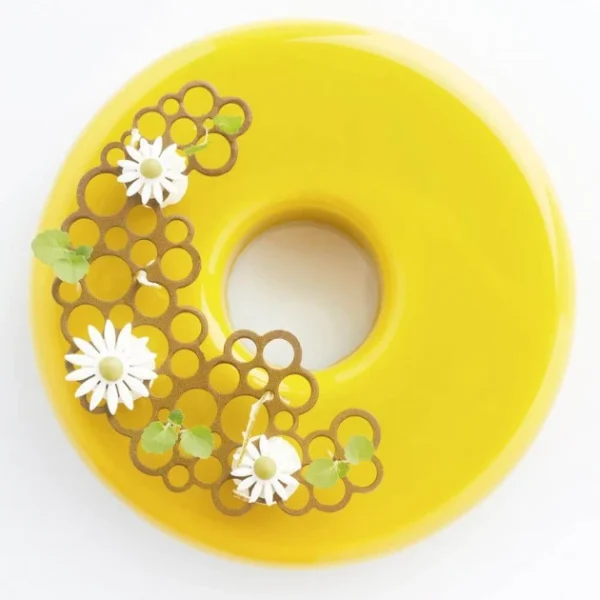 à prix imbattables Moule Silicone Décor Cercles 13,8 X 9,4 X H 0,2 (x3) Pavoni 3