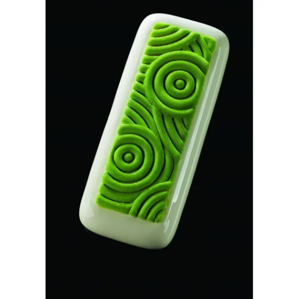 beauté Moule Silicone Décor Cercles 21 X 7 Cm X H 0,9 Cm (x2) Pavoni 1