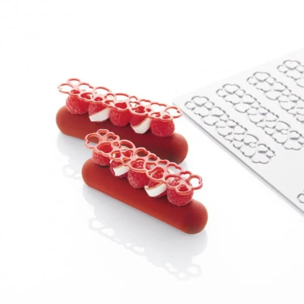 soldes officiel Moule Silicone Décor Cœur 12 X 2,7 X H 0,2 Cm (x10) Pavoni 3